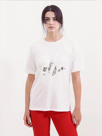 T-shirt Bigdart en blanc : devant