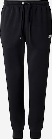 Nike Sportswear Housut 'Club' värissä musta / valkoinen, Tuotenäkymä