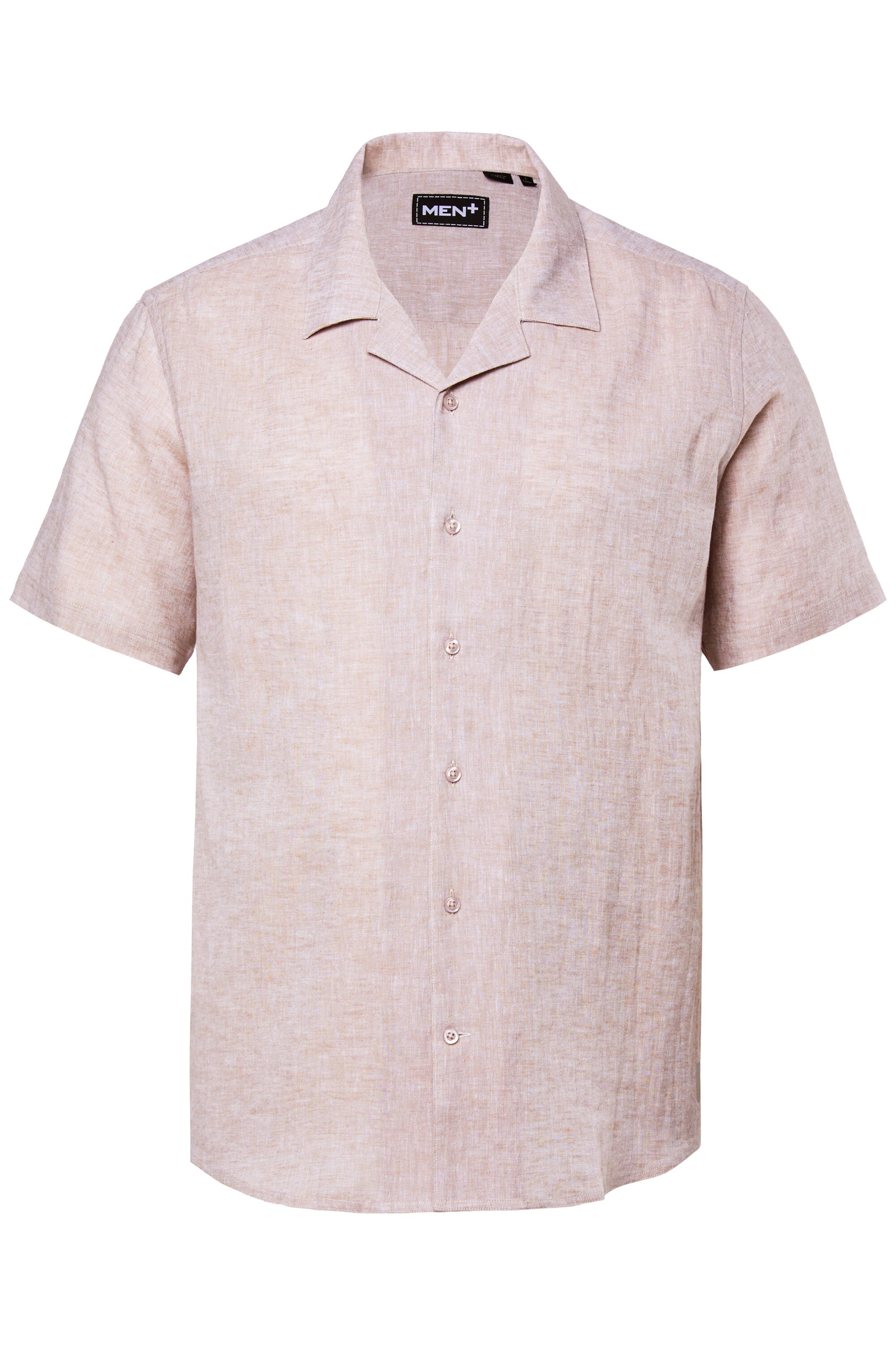 Men Plus Regular fit Overhemd in Roze: voorkant