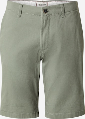 žalia JACK & JONES „Chino“ stiliaus kelnės 'JJIDave': priekis