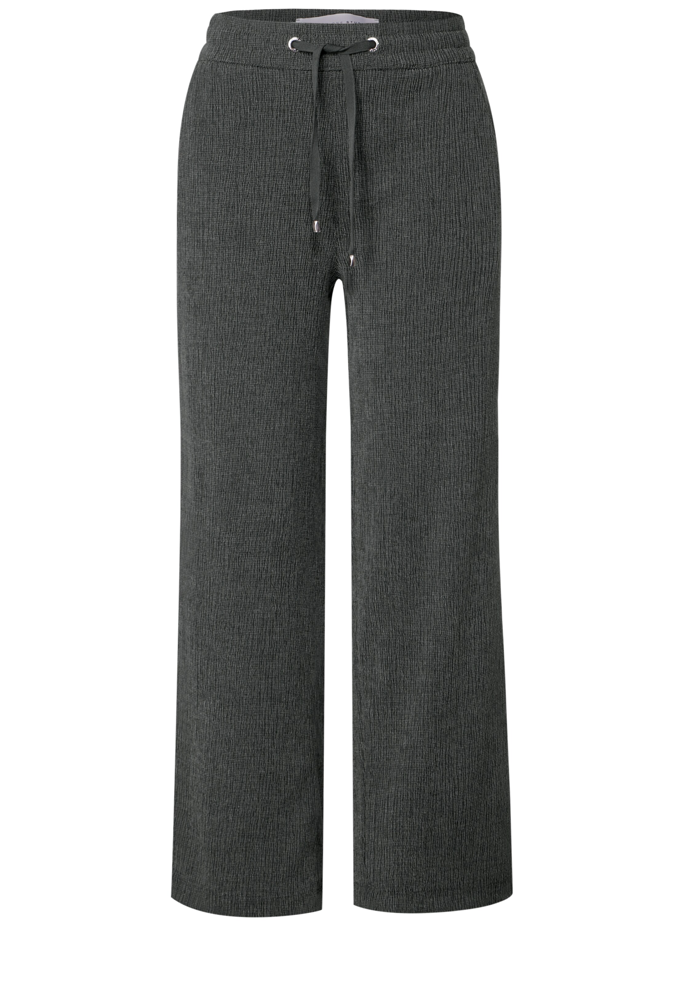 Street One Studio Loosefit Hose in Grün: Vorderseite