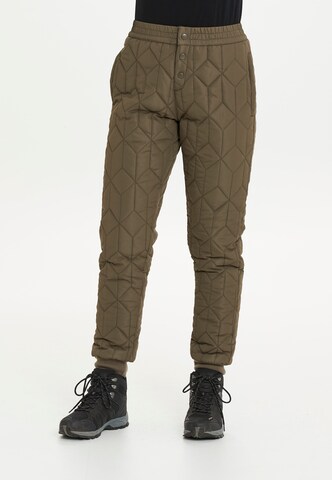 Weather Report Regular Outdoorhose 'Anouk' in Braun: Vorderseite