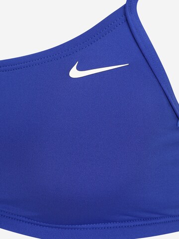 Nike Swim Bustier Sportbikini in Blau