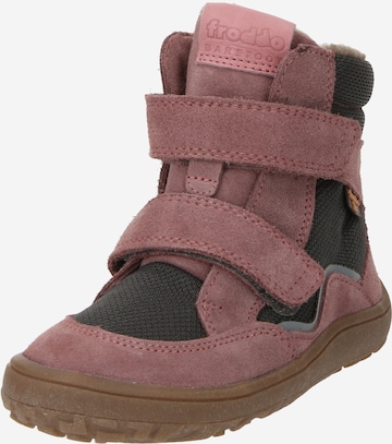 Froddo Snow Boots 'BAREFOOT' in Pink: front