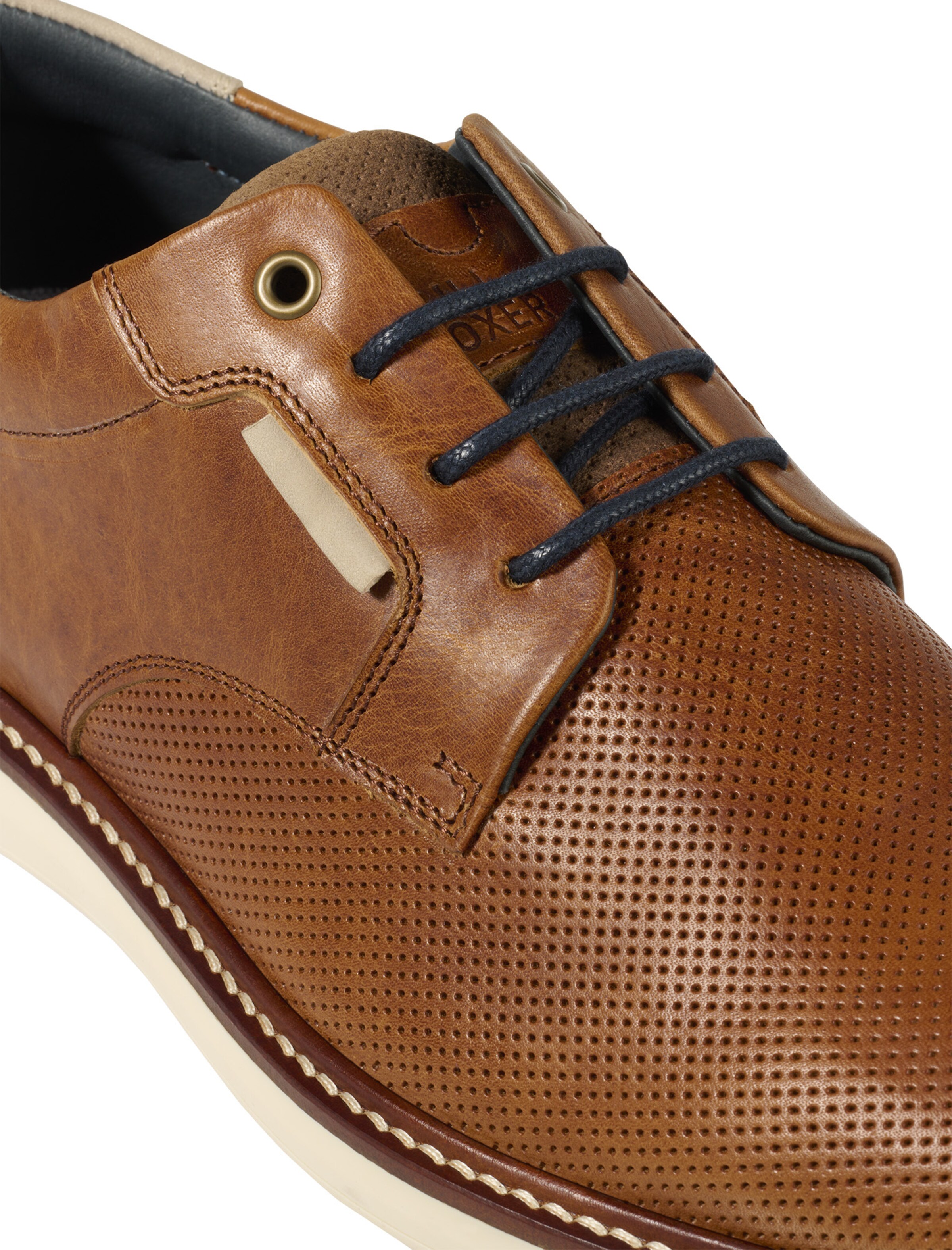 BULLBOXER Schnürschuh 'Flin' in Braun