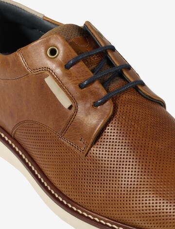 BULLBOXER Lace-Up Shoes 'Flin' in Brown