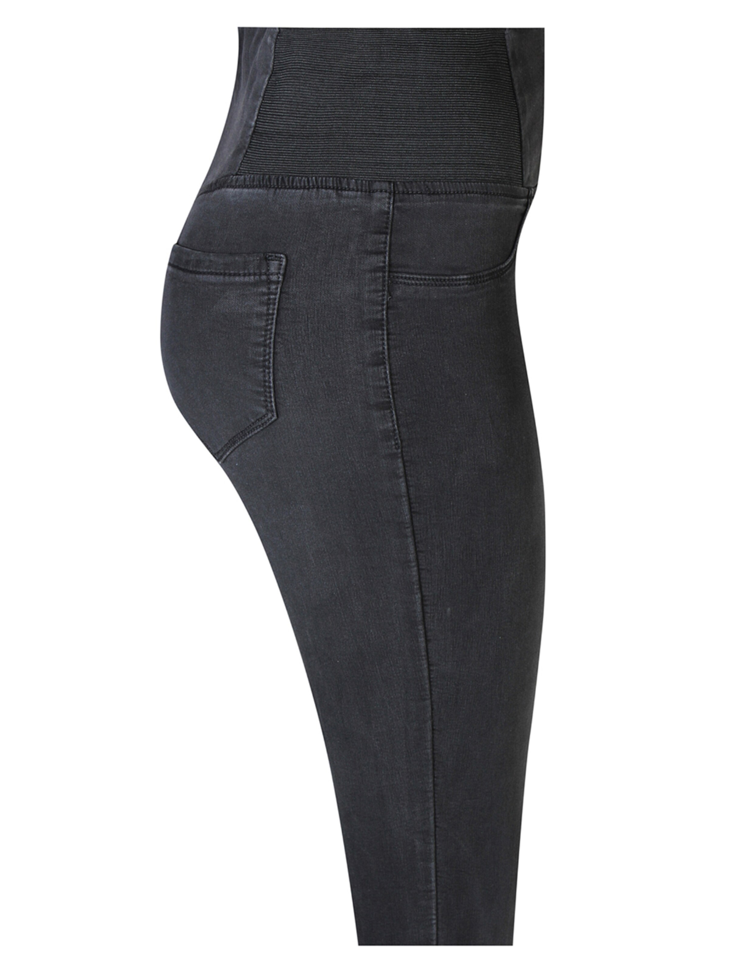 ze-ze Slimfit Jeggings 'Pixie 525' in Schwarz