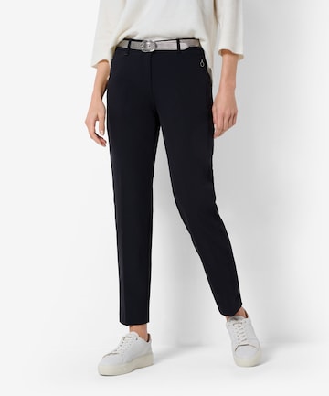 Regular Pantalon à plis 'Maron' BRAX en noir : devant