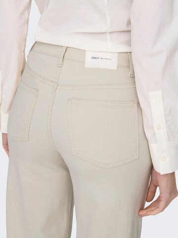 ONLY Wide Leg Farkut 'Madison' värissä beige