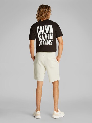 Calvin Klein Jeans Regular Trousers in White