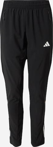 ADIDAS PERFORMANCE Slim fit Workout Pants 'Train Icons 3' in Black: front