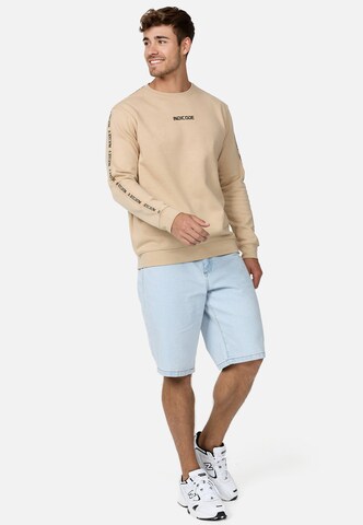 INDICODE JEANS Sweatshirt 'Korbin' in Beige