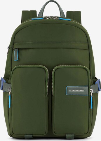 Piquadro Backpack 'PQ-RY' in Green: front