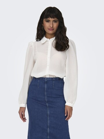 ONLY Blouse 'MIE EDITH' in Wit: voorkant