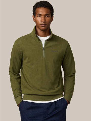 Hackett London Sweatshirt in Groen: voorkant