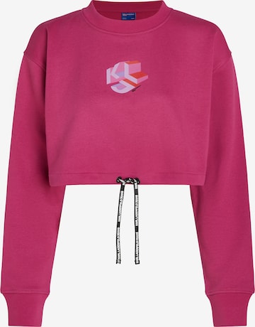 KARL LAGERFELD JEANS Sweatshirt in Roze: voorkant