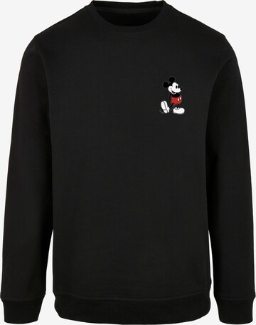 ABSOLUTE CULT Sweatshirt 'Mickey Mouse - Kickin Retro' in Black: front