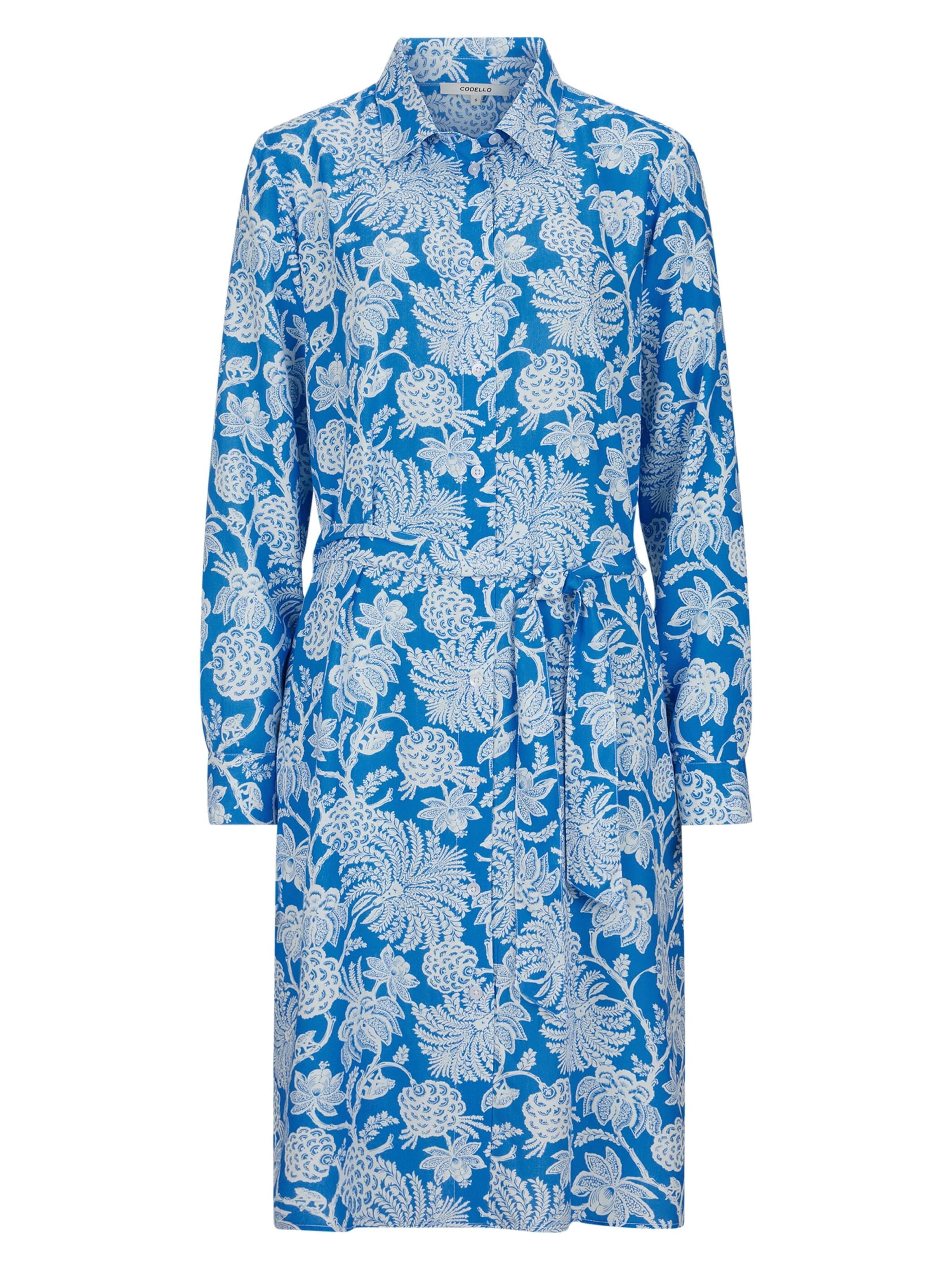 CODELLO Shirt Dress in Blue: front