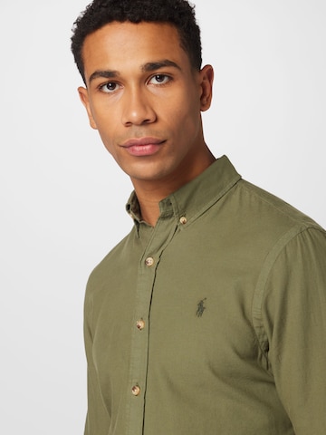 Slim fit Camicia di Polo Ralph Lauren in verde