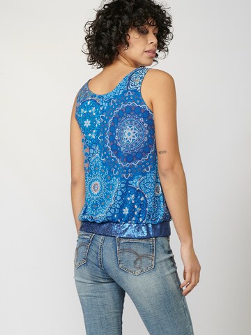 KOROSHI Top in Blau