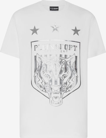 Maglietta 'Tiger' di Plein Sport in bianco: frontale