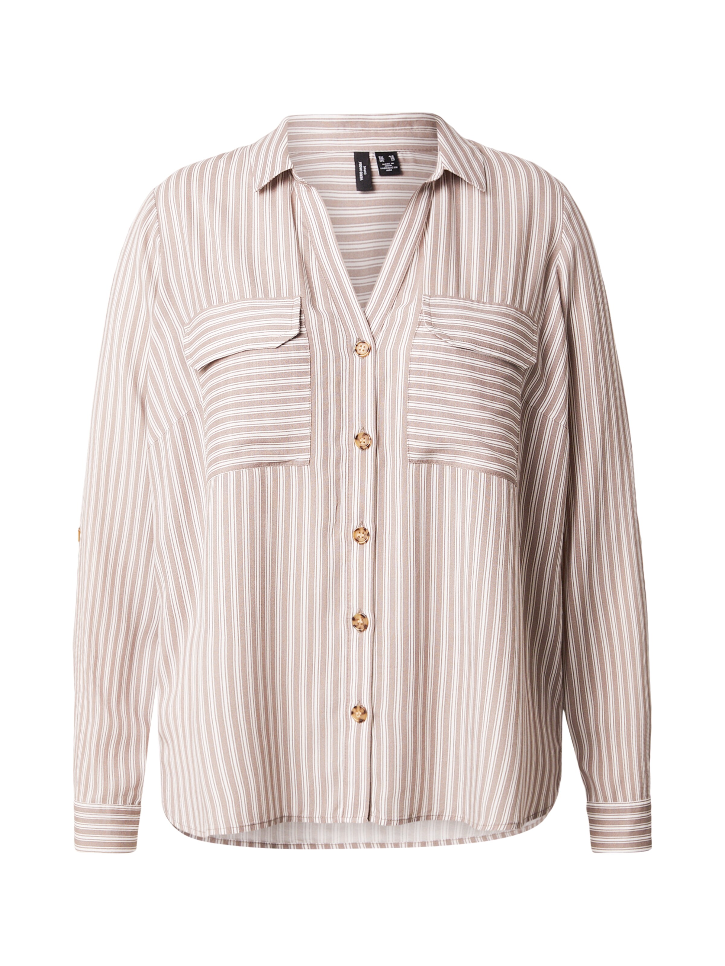 Camicia da donna 'VMBumpy' di Vero Moda Curve in grigio: frontale