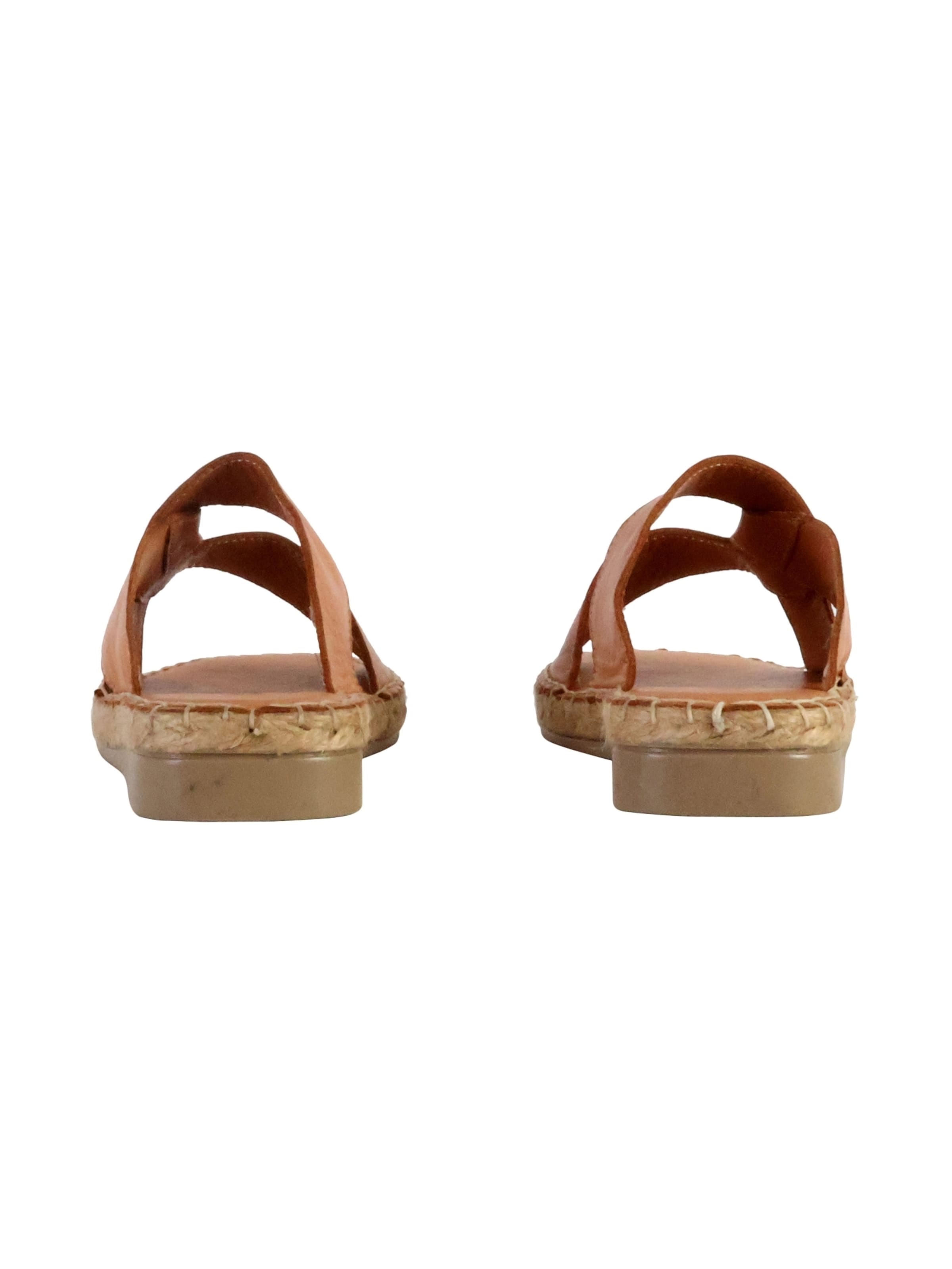 Sandales 'Flache Sandale aus TDF-Leder Alénoa' The Divine Factory en or