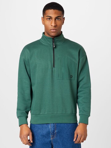 TOM TAILOR DENIM Sweatshirt in Green: front