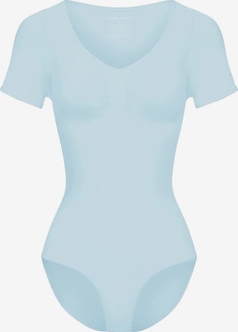 cfab Shaping bodysuit 'T-Shirt Bodysuit Sculpting Shapewear mit Slip' in Blue: front