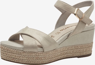 Tamaris Sandals in Beige: front