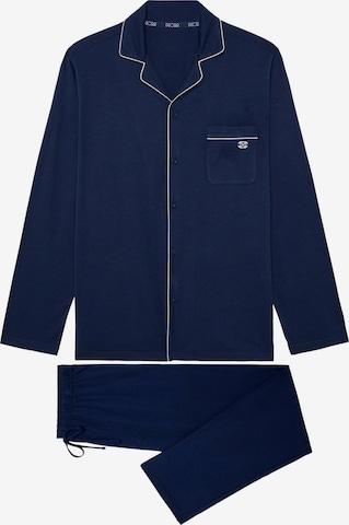HOM Pyjama lang 'Rafael' in Blau: Vorderseite