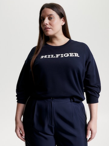 Tommy Hilfiger Curve Sweatshirt in Blue: front