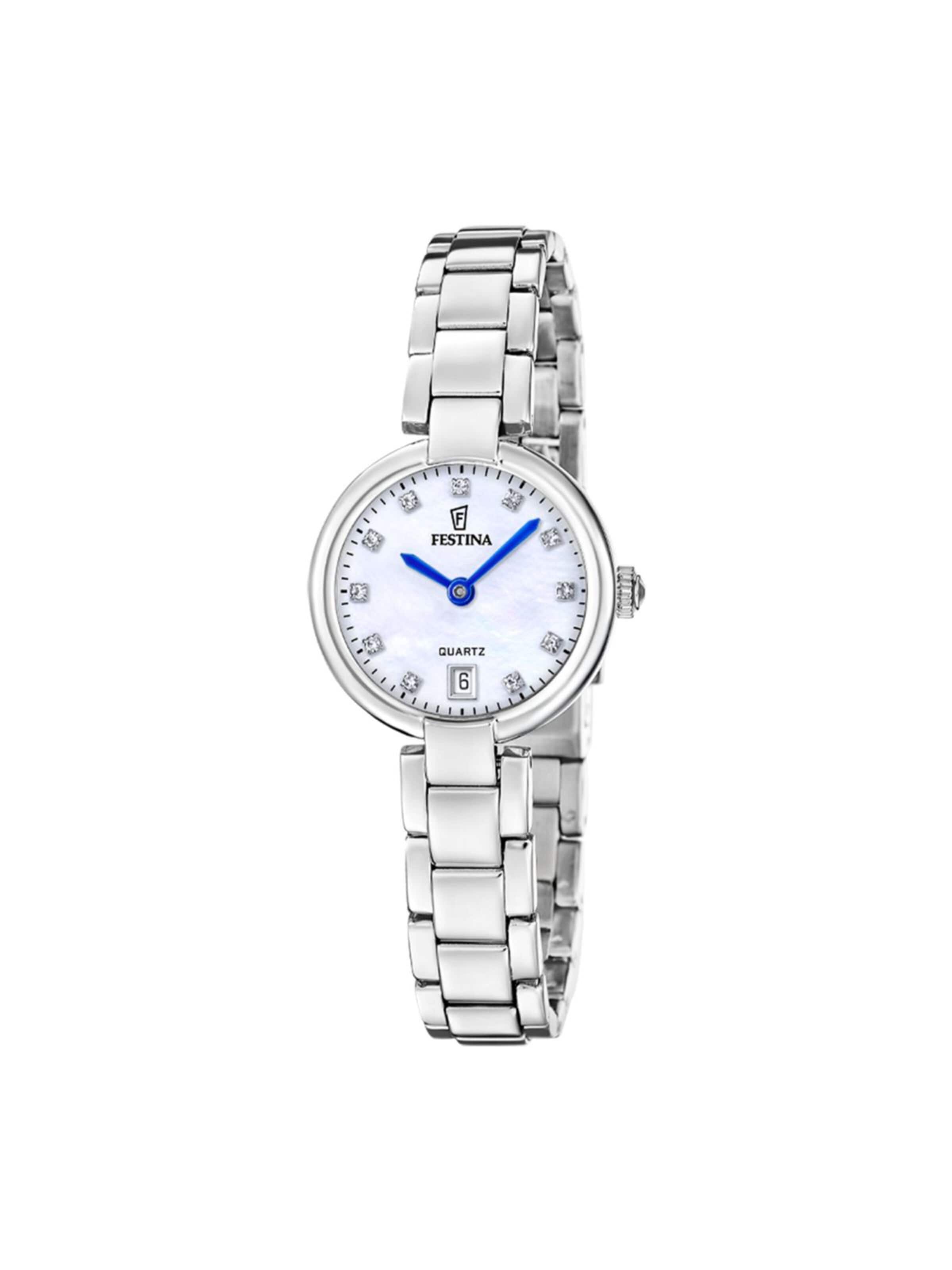 FESTINA Analoog horloge 'Date watch Mademoiselle' in Zilver: voorkant