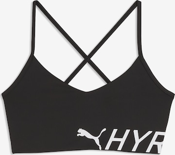 PUMA Bustier Sport-BH 'Puma x Hyrox Pwrmode' in Schwarz: Vorderseite