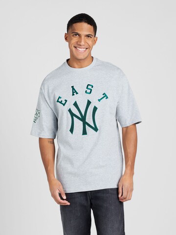 NEW ERA - Camisa 'MLB TEAM' em cinzento: frente