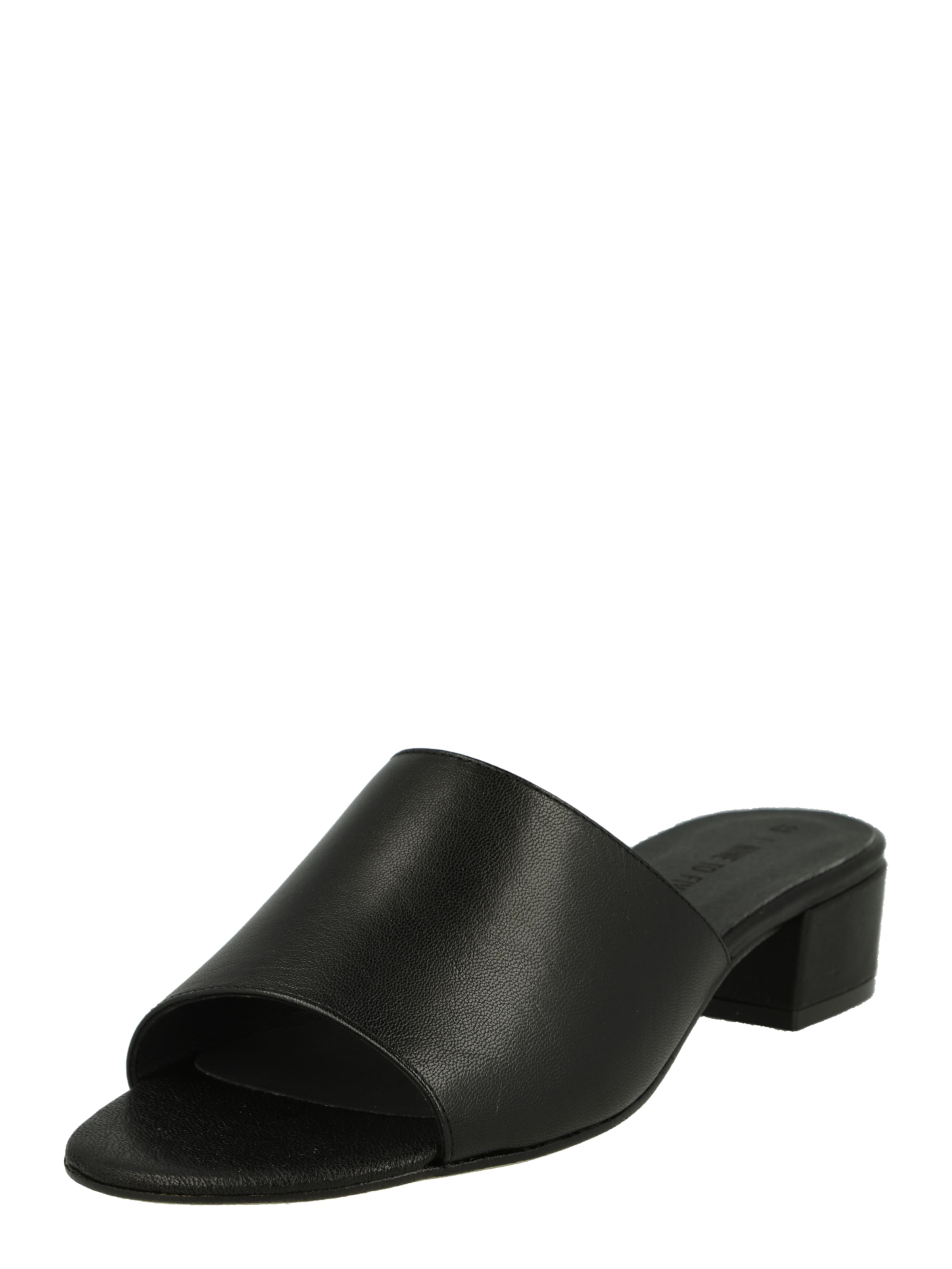 NINE TO FIVE Pantolette 'Maia' i svart: framsida