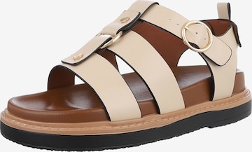 Ital-Design Sandale in Beige: Vorderseite