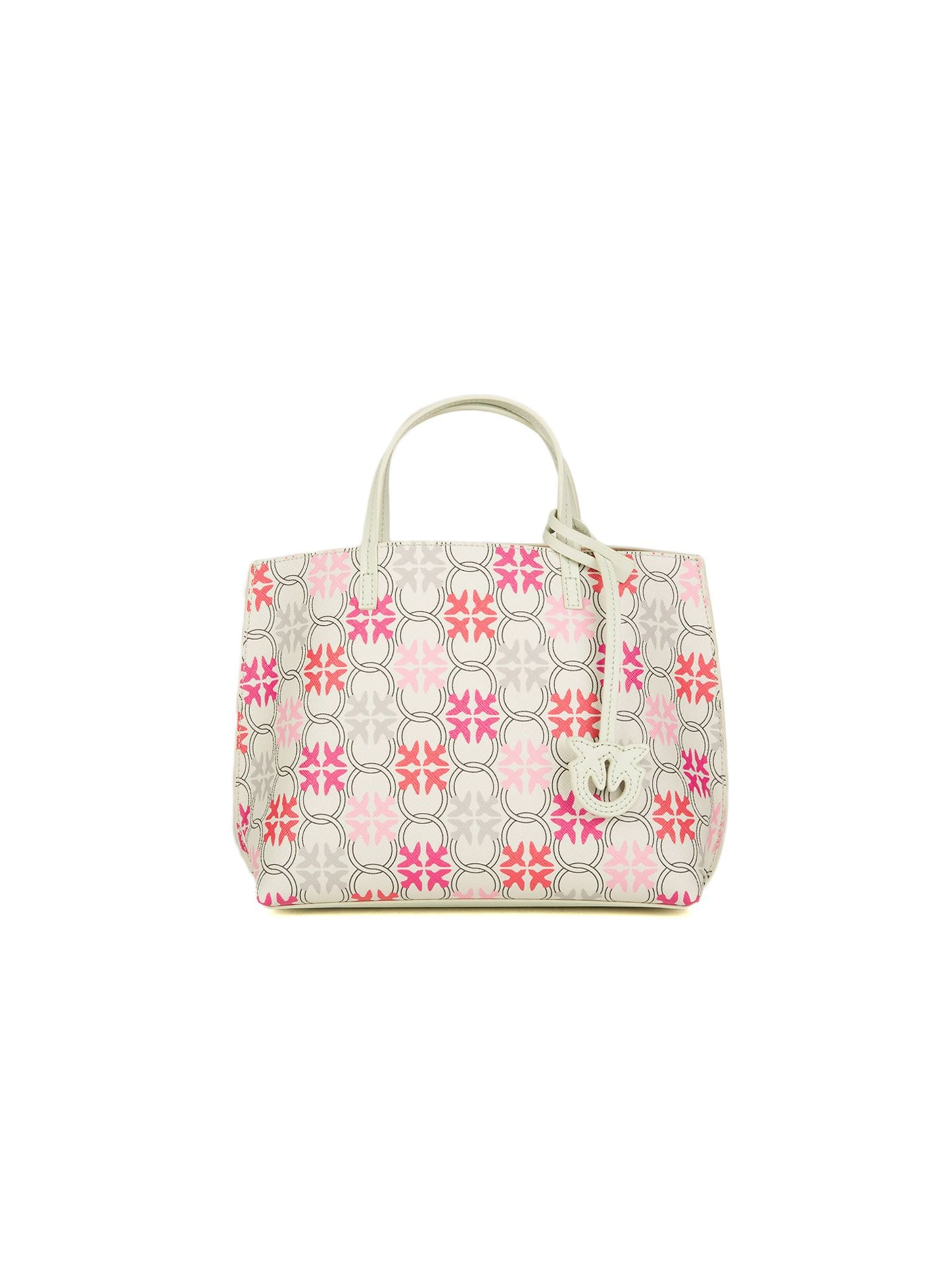PINKO Handbag 'Carrie Shopper Classic' in White: front
