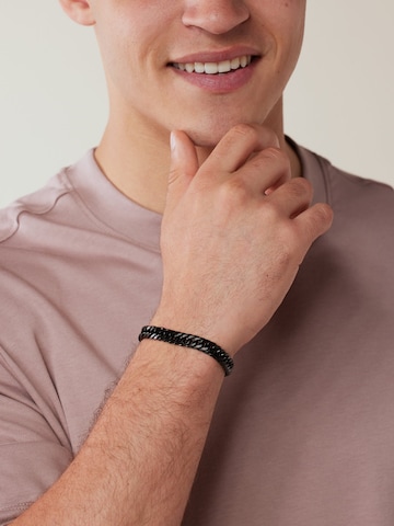 Lucardi Bracelet in Black: front