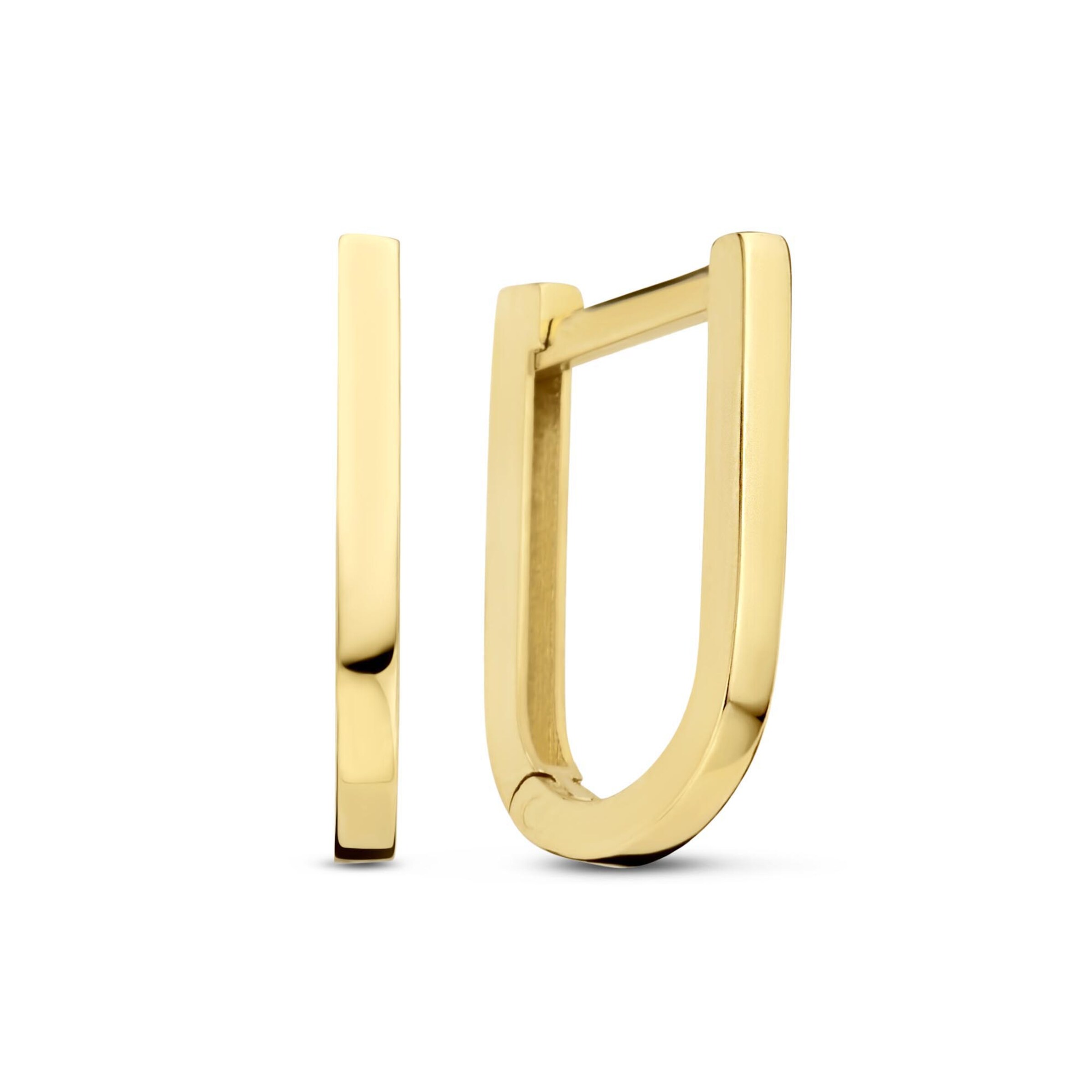 Boucles d'oreilles Isabel Bernard en or : devant