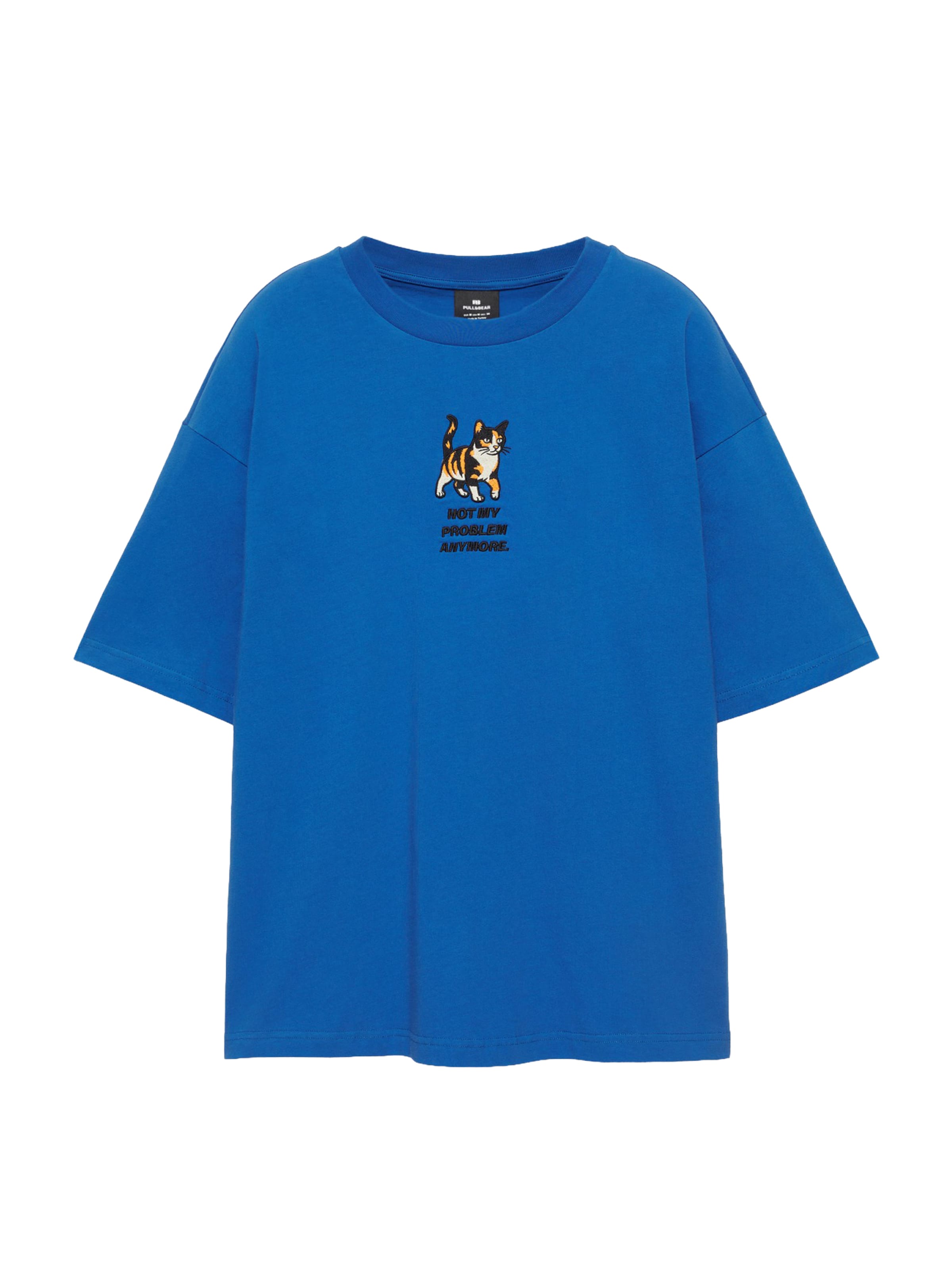 Pull&Bear Shirt in XS in Blue / Pueblo / Black / White, Item view