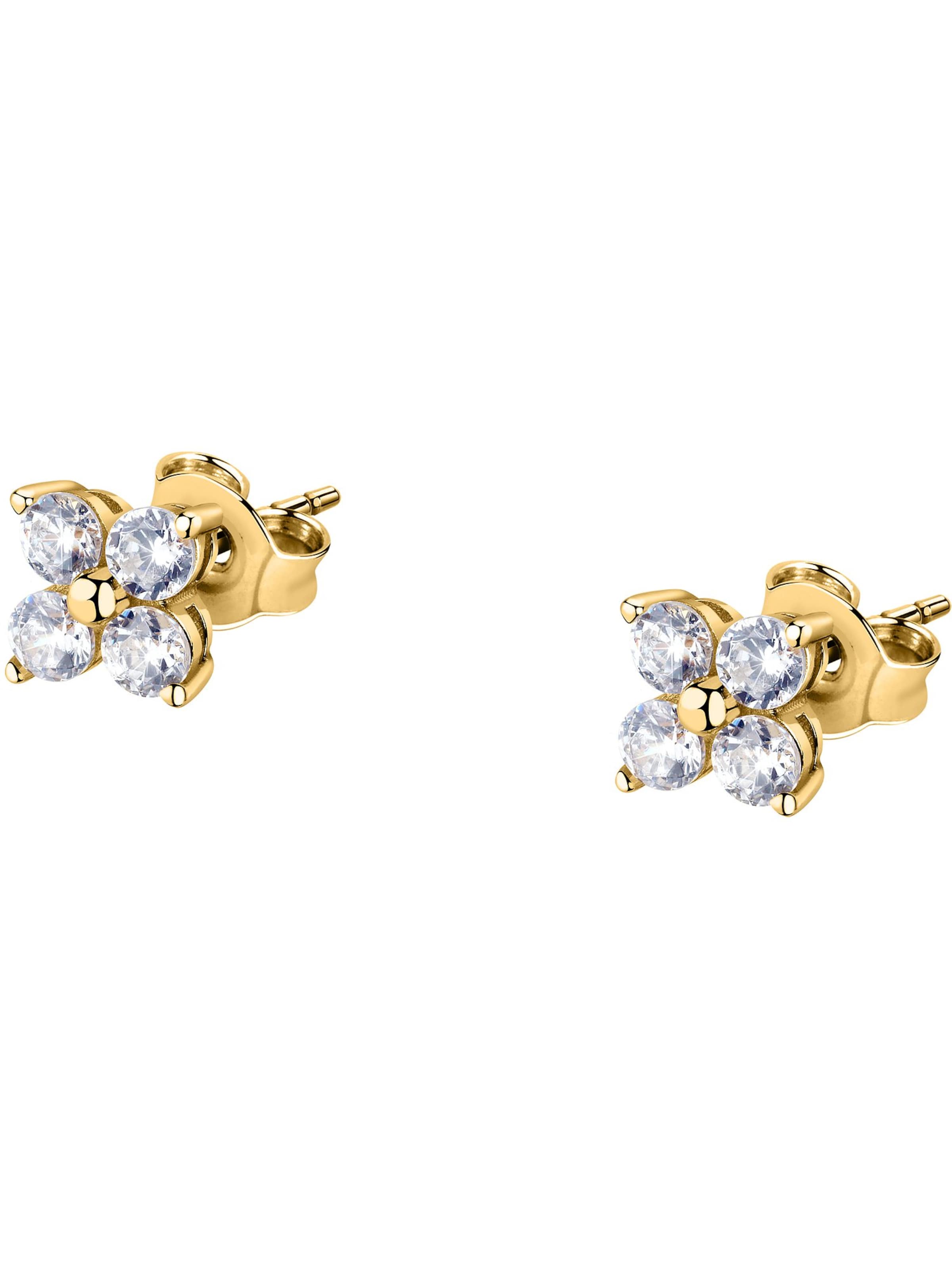 FAVS Earrings in Gold: front