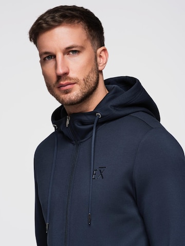 Sweat-shirt Ombre en bleu