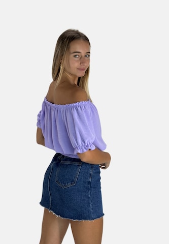Camicia da donna di Elara in lilla