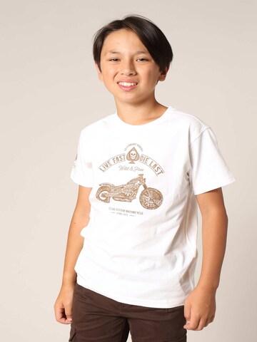 T-Shirt 'Park' Deeluxe en blanc : devant
