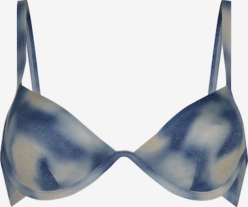 Hunkemöller T-Shirt Bikinitoppi 'Lagoa' värissä sininen: etupuoli