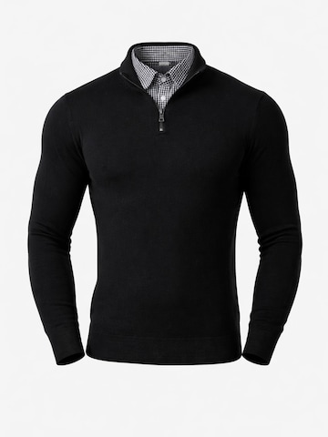 PANTONECLO Sweater 'Pantoneclo Men’s Mock Sweater' in Black: front