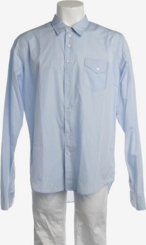 BOSS Button Up Shirt in XL in Blue: front