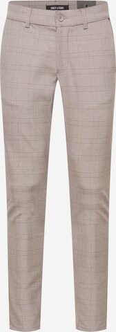 Coupe slim Pantalon chino 'Mark' Only & Sons en gris : devant