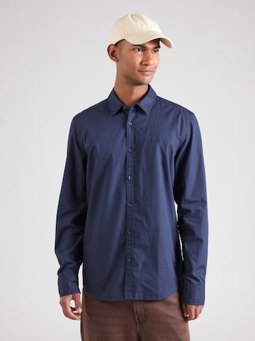 MUSTANG - Comfort Fit Camisa 'Canton' em azul: frente